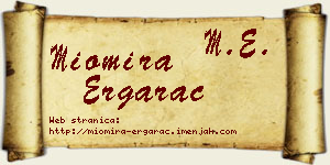 Miomira Ergarac vizit kartica